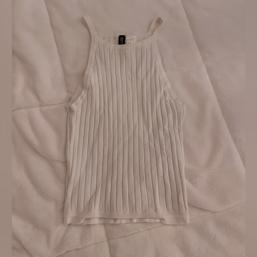 White Halter Top
